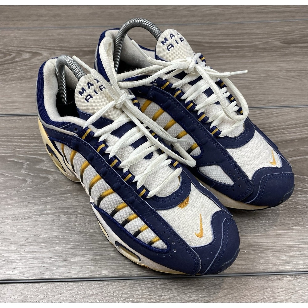 Nike Air Max Men's Vtg Running Shoes Blue Yellow White 605118-181 Y2K 8.5